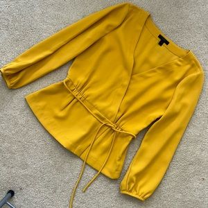 Jcrew size 6 mustard blouse